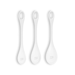 3er Set Kegel Yoni Power Kugeln 1 Satisfyer Weiß