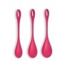 3 Kegel Yoni Power bumbiņu komplekts 1 Satisfyer sarkanā krāsā