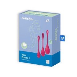 Zestaw 3 Kulek Kegla Yoni Power 1 Satisfyer Czerwone