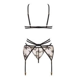 Set od 3 komada Aisha Crno Beauty Night Fashion 36-38 S/M