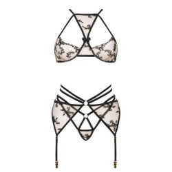 Aisha fekete 3 részes szett Beauty Night Fashion 40-42 L/XL