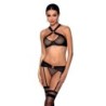 3-osaline komplekt Amanda must Assion 36-38 S/M