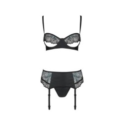 Ensemble De 3 Pièces Astrida Noir Passion 36-38 S/M