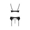 Astrida Zwarte Passie 3-delige Set 36-38 S/M