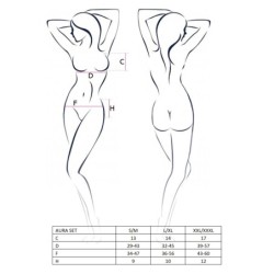 Set de 3 Piese Aura Negru Passion 40-42 L/XL