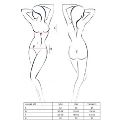 Ensemble De 3 Pièces Canne Noir Passion 40-42 L/XL