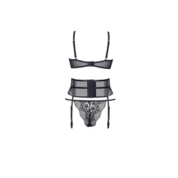 Set di 3 pezzi Chiara Nero Beauty Night Fashion 36-38 S/M