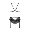 Set di 3 pezzi Deliena Nero Passion 40-42 L/XL