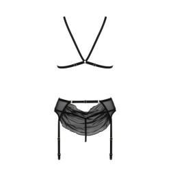 Set di 3 pezzi Deliena Nero Passion 44-46 XXL/3XL