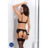 Set di 3 Pezzi Haya Nero Passion 40-42 L/XL