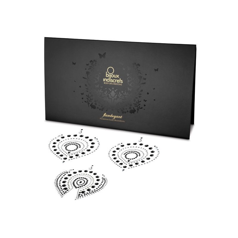Bijoux - Indiscrets Flamboyant Melns & Sudrabs