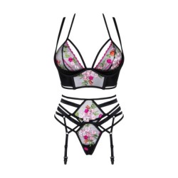 Joanna Crni Set od 3 Dijela Beauty Night Fashion 40-42 L/XL