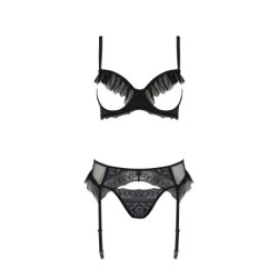Černá sada 3 kusů Kerria Eco Collection Passion 36-38 S/M