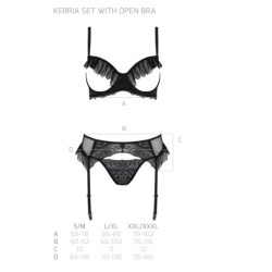3-delt sæt Kerria Sort Eco Collection Passion 36-38 S/M