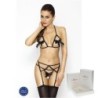 Set di 3 Pezzi Laura Nero Passion 40-42 L/XL