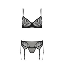 3-delige Leafa Set Zwart Eco Collection Passion 44-46 XXL/3XL