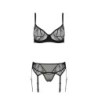 3-teiliges Set Leafa Schwarz Eco Collection Passion 44-46 XXL/3XL