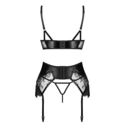 3-delige Set Leonela Zwart Beauty Night Fashion 36-38 S/M