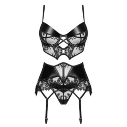 Conjunto De 3 Peças Leonela Preto Beauty Night Fashion 40-42 L/XL