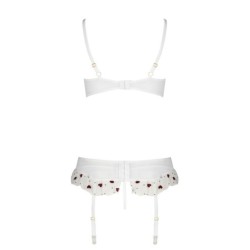 3-teiliges Lovelia Set Weiß Passion 40-42 L/XL