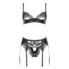 Set di 3 Pezzi Marilyn Nero Beauty Night Fashion 36-38 S/M