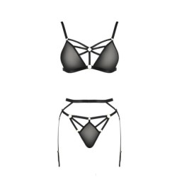 Set di 3 Pezzi Meggy Nero Devil Collection Passion 44-46 XXL/3XL