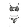 Set di 3 Pezzi Meggy Nero Devil Collection Passion 44-46 XXL/3XL