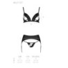 Souprava 3 kusů Miley Černá Passion 40-42 L/XL
