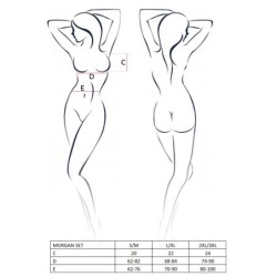 Morgan Fekete Ördög Kollekció Szenvedély 3 részes szett 44-46 XXL/3XL