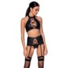 Set di 3 Pezzi Nancy Nero Passion 40-42 L/XL