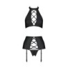 Set di 3 Pezzi Nancy Nero Passion 40-42 L/XL