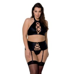 Nancy Black 3-Piece Set Queen Size Passion UK 24-26 6XL/7XL