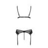 Ensemble De 3 Pièces Nessy Noir Passion 36-38 S/M