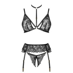 3-teiliges Set Noemi Schwarz Beauty Night Fashion 36-38 S/M