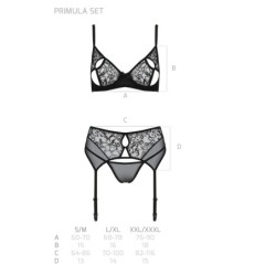 Set di 3 Pezzi Primula Nero Eco Collection Passion 44-46 XXL/3XL