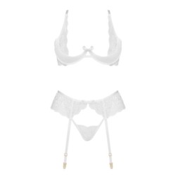 3-delat Set Rose Vit Beauty Night Fashion 40-42 L/XL