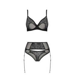 3-delt Selaginella Sort Eco Collection Passion sæt 40-42 L/XL
