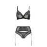 3-delt Selaginella Sort Eco Collection Passion sæt 40-42 L/XL