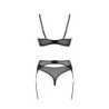 3-delt Selaginella Sort Eco Collection Passion sæt 40-42 L/XL