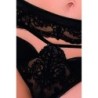 Set di 3 pezzi Tonya Nero Passion 36-38 S/M