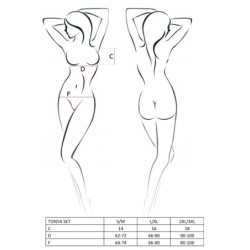 Set od 3 dijela Tonya Crni Passion 36-38 S/M
