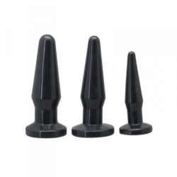 Conjunto De 3 Plugs Anales Timeless Anal Plugs Negros