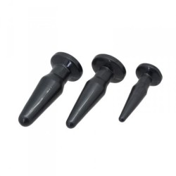 Conjunto De 3 Plugs Anais Timeless Anal Plugs Pretos