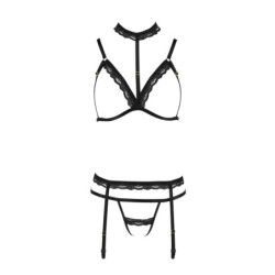 Čtyřdílná sada Shelly Černá Ďáblice Kolekce Passion 40-42 L/XL