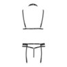 Set di 4 pezzi Shelly Nero Devil Collection Passion 40-42 L/XL