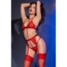 Set di 4 Pezzi Cr-4713 Rosso Chilirose 42 XL