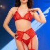 Set di 4 Pezzi Cr-4848 Rosso Chilirose 38 M
