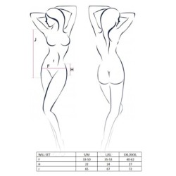 Set de 4 Piese Will Negru Passion 44-46 XXL/3XL