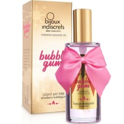 Bijoux - Indiscrets Light My Fire Olio da Massaggio Effetto Calore Gusto Bubblegum