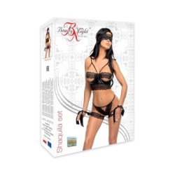 Conjunto De 5 Piezas Shaquila Negro Beauty Night Fashion 40-42 L/XL